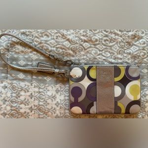 Lilac Multi Coach Wristlet